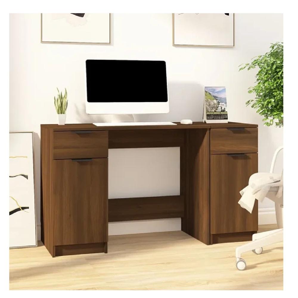 Escritorio Clásico TU MESITA Margot color Marrón 2 cajones 2 puertas Escritorio Clásico TU MESITA Margot color Marrón 2 cajones 2 puertas