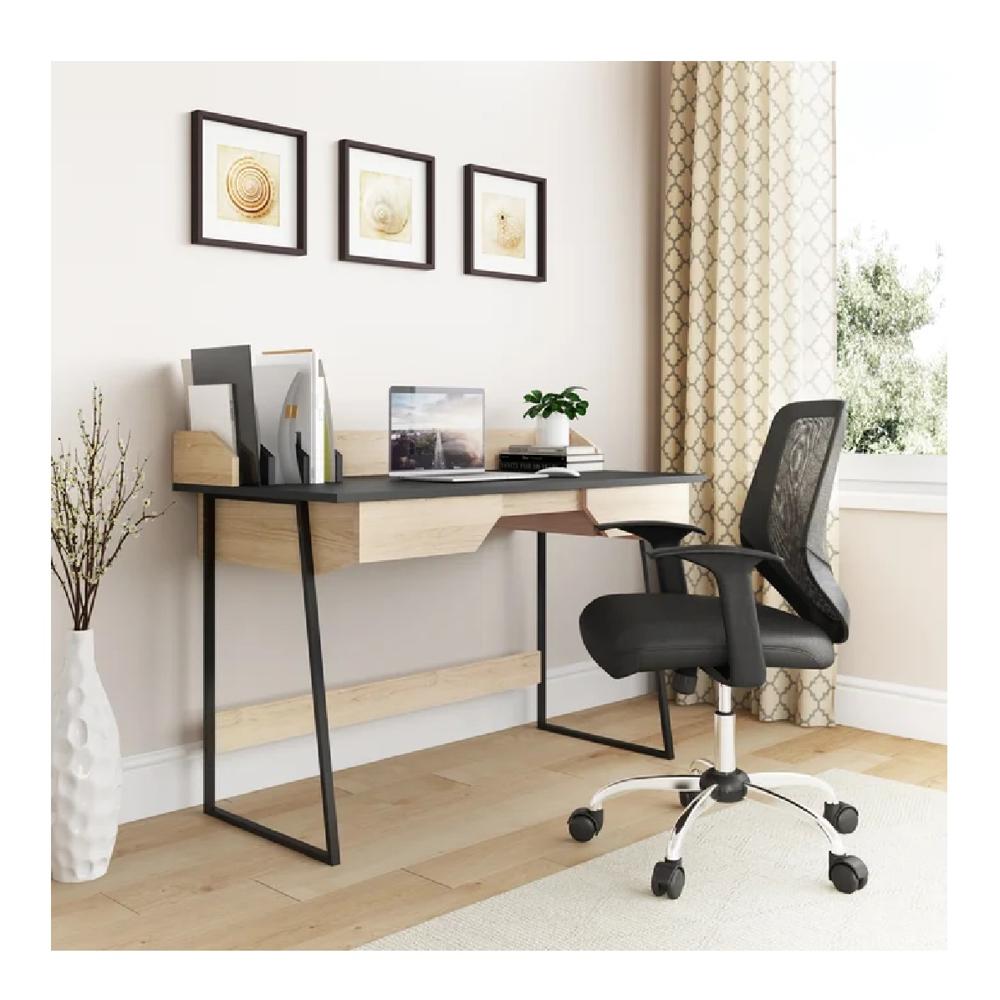 Escritorio Moderno TU MESITA Xavi color Duna/Negro 2 cajones Escritorio Moderno TU MESITA Xavi color Duna/Negro 2 cajones