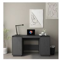 Escritorio Práctico TU MESITA Prince color Gris 2 puertas