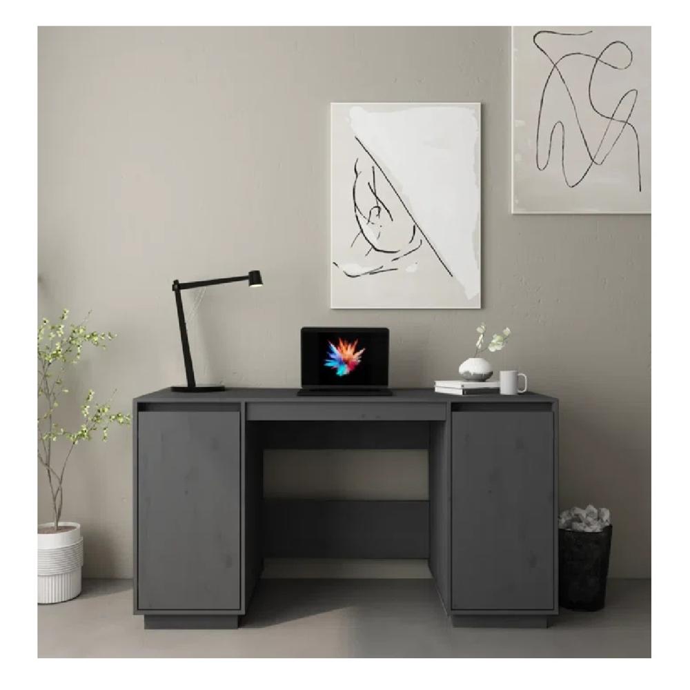 Escritorio Práctico TU MESITA Prince color Gris 2 puertas