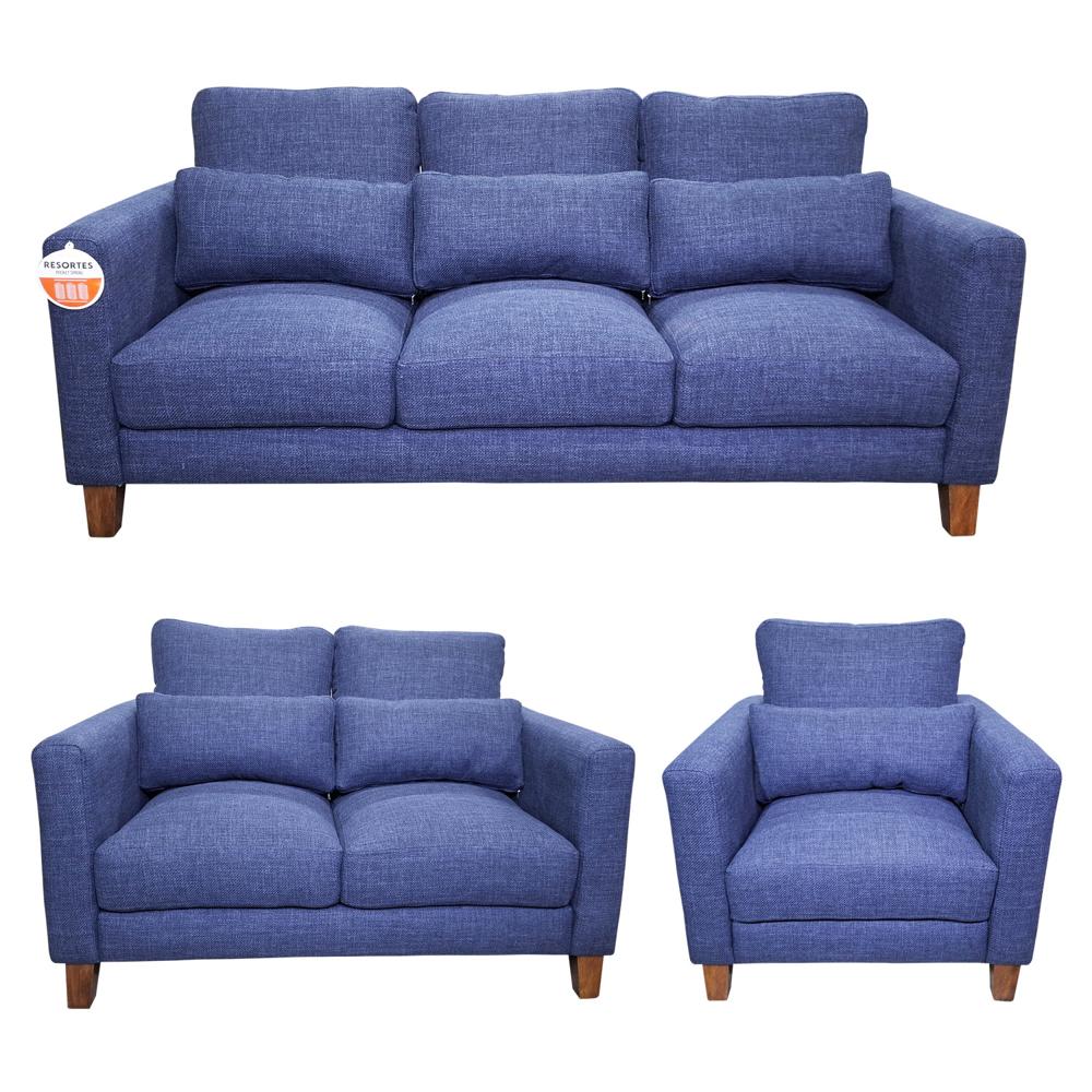 Juego de Sala Londres 3-2-1 AAA Multiservices Azul