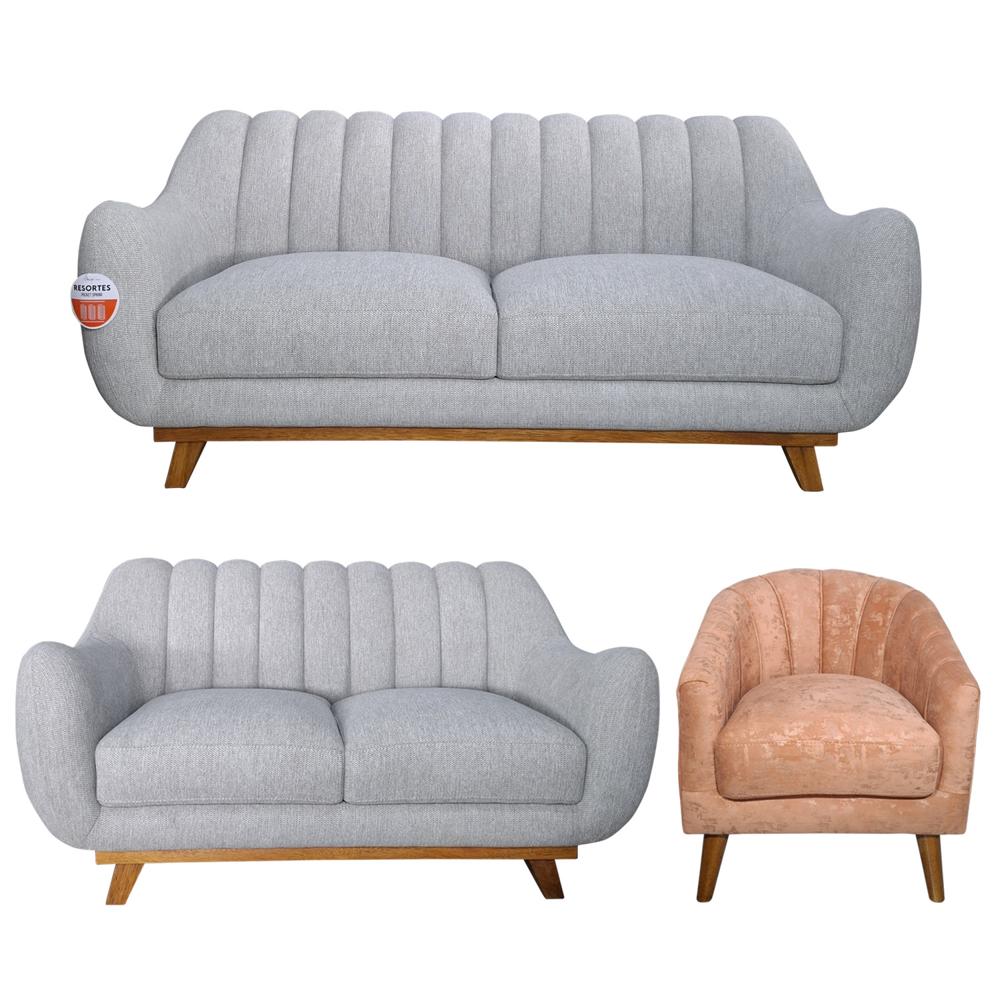 Juego de Sala Camello 3-2-butaca AAA Multiservices Beige