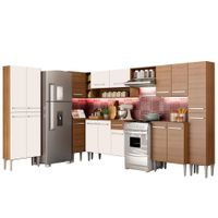 Mueble de Cocina Integral Emilly Live 513 cm Marrón/Blanco 01