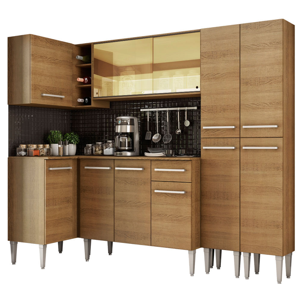 Mueble de Cocina Integral Emilly Open 293 cm Marrón 06