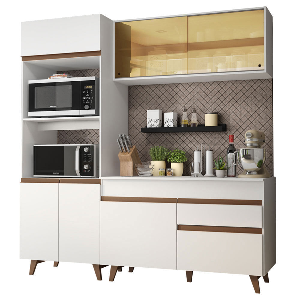Mueble de Cocina Integral Reims 190 cm Blanco 02 Mueble de Cocina Integral Reims 190 cm Blanco 02
