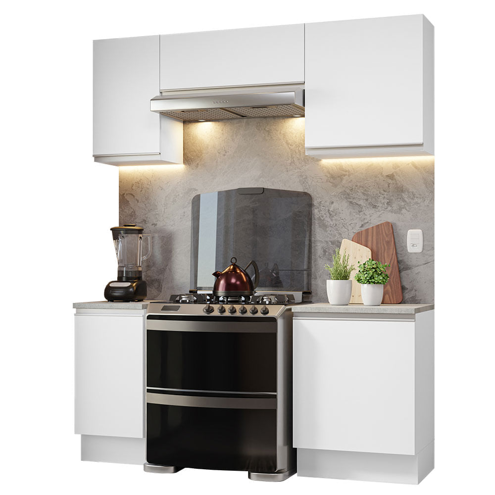 Mueble de Cocina Integral Glamy 180 cm Blanco 12
