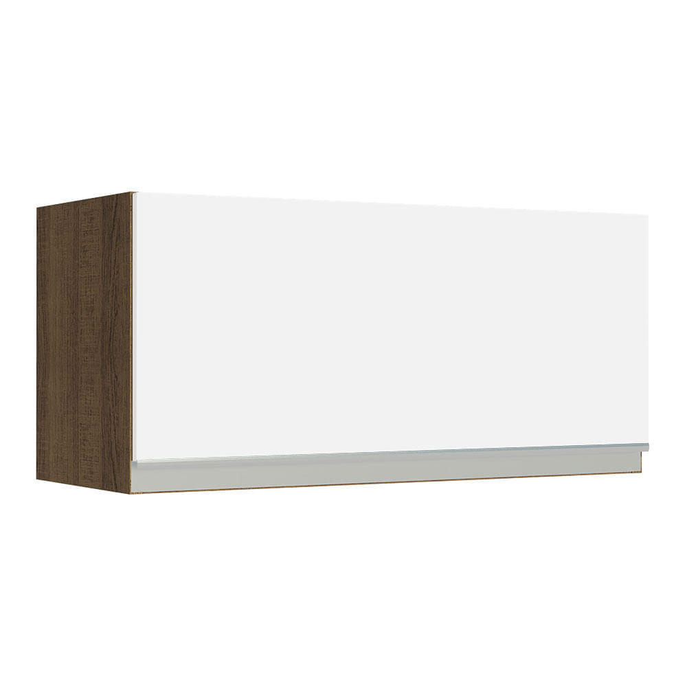 Alacena de Cocina 1 Puerta Abatible Glamy 70 cm Marrón/Blanco Alacena de Cocina 1 Puerta Abatible Glamy 70 cm Marrón/Blanco