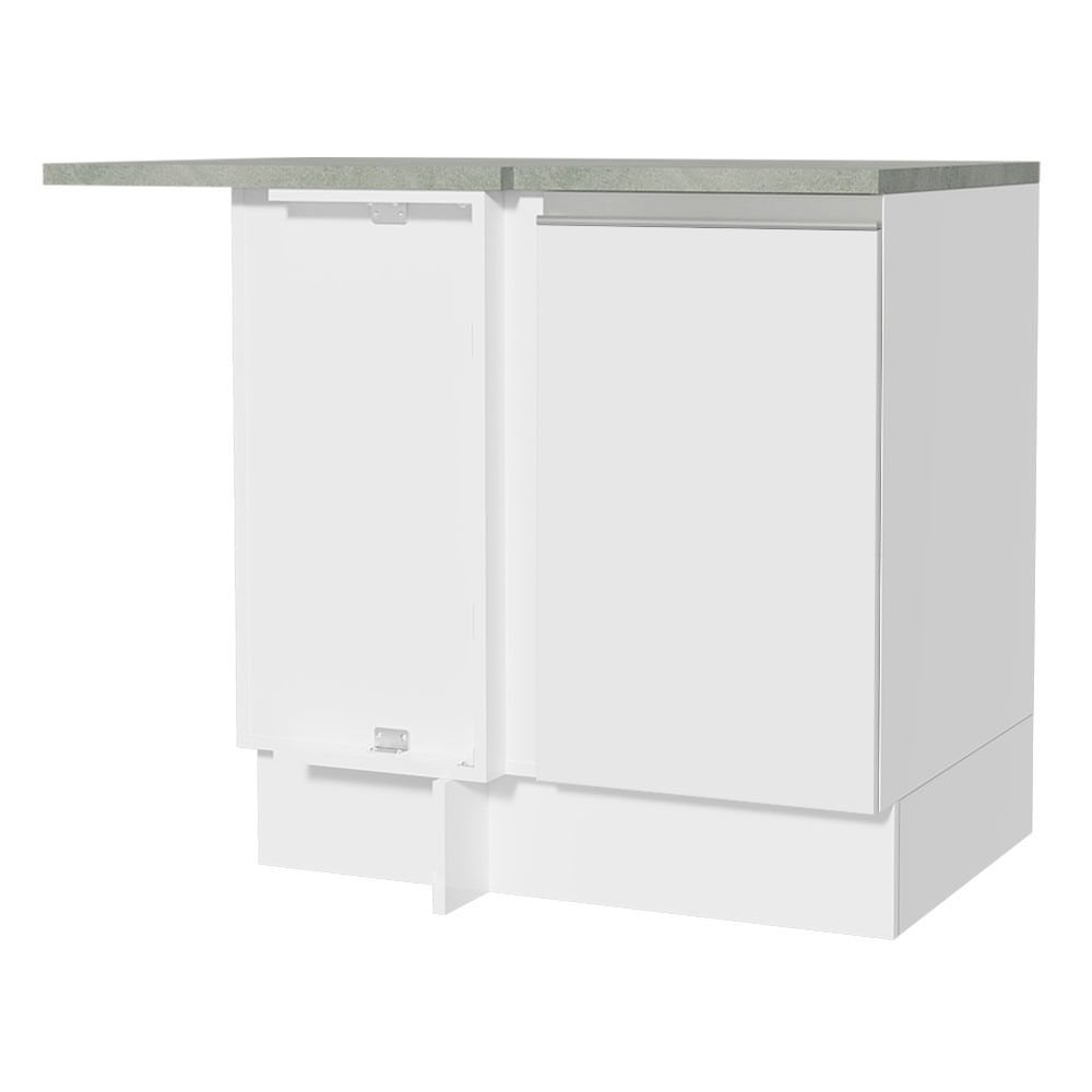 Mueble de Cocina Esquinero 1 Puerta Glamy 94 cm Blanco