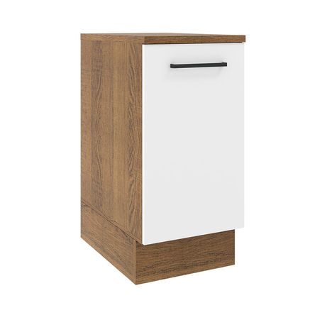 Mueble de Cocina 1 Puerta Agata 40 cm Marrón/Blanco Mueble de Cocina 1 Puerta Agata 40 cm Marrón/Blanco