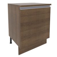 Mueble de Cocina 1 Puerta Glamy 60 cm Marrón