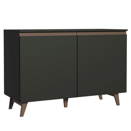 Mueble de Cocina 2 Puertas Reims 120 cm Negro Mueble de Cocina 2 Puertas Reims 120 cm Negro