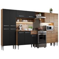 Mueble de Cocina Emilly Joy 325 cm Marrón/Negro 01