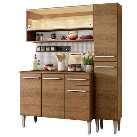 Mueble de Cocina Integral Emilly Art 137 cm Marrón 04