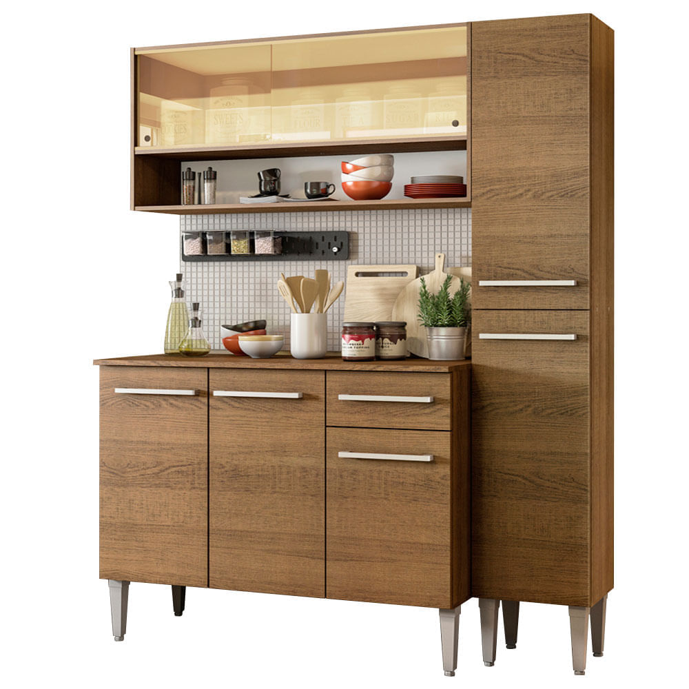 Mueble de Cocina Integral Emilly Art 137 cm Marrón 04