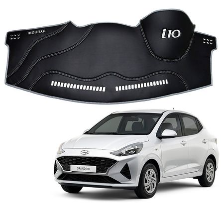 Protector de Tablero Para  HYUNDAI I10 2014-2020 en Tacto Cuero - Protección y Estilo Superior
