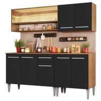 Mueble de Cocina Integral Emilly Dance 169 cm Marrón/Negro 07