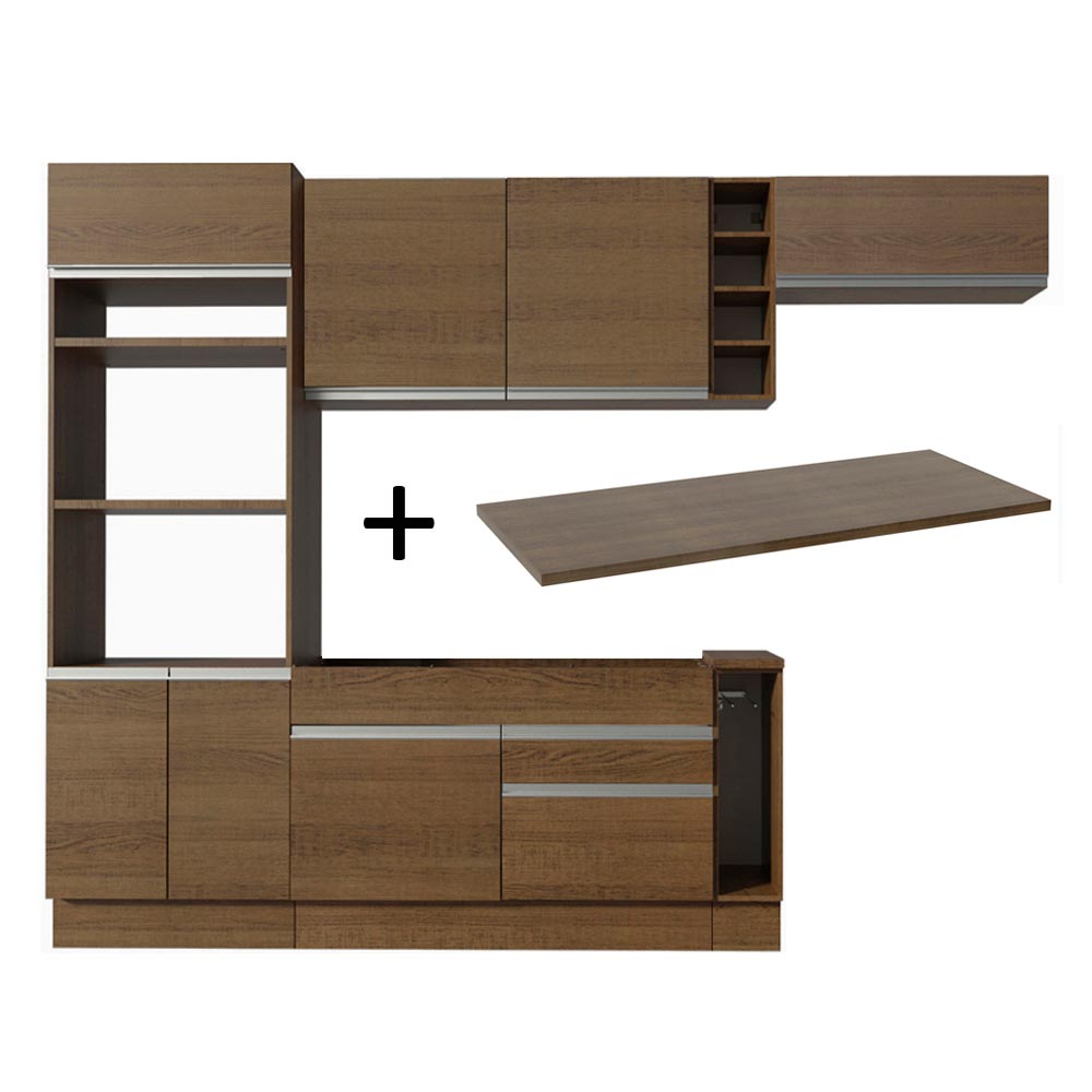 Mueble de Cocina Integral Safira 290 cm Marrón 14