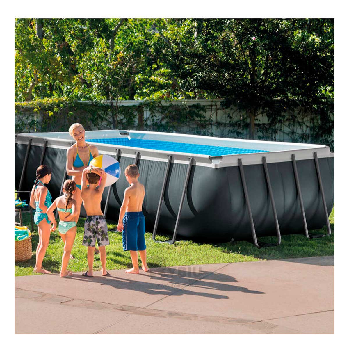 Piscina Sencilla de Transportar y Ergonomica Y+Stickers