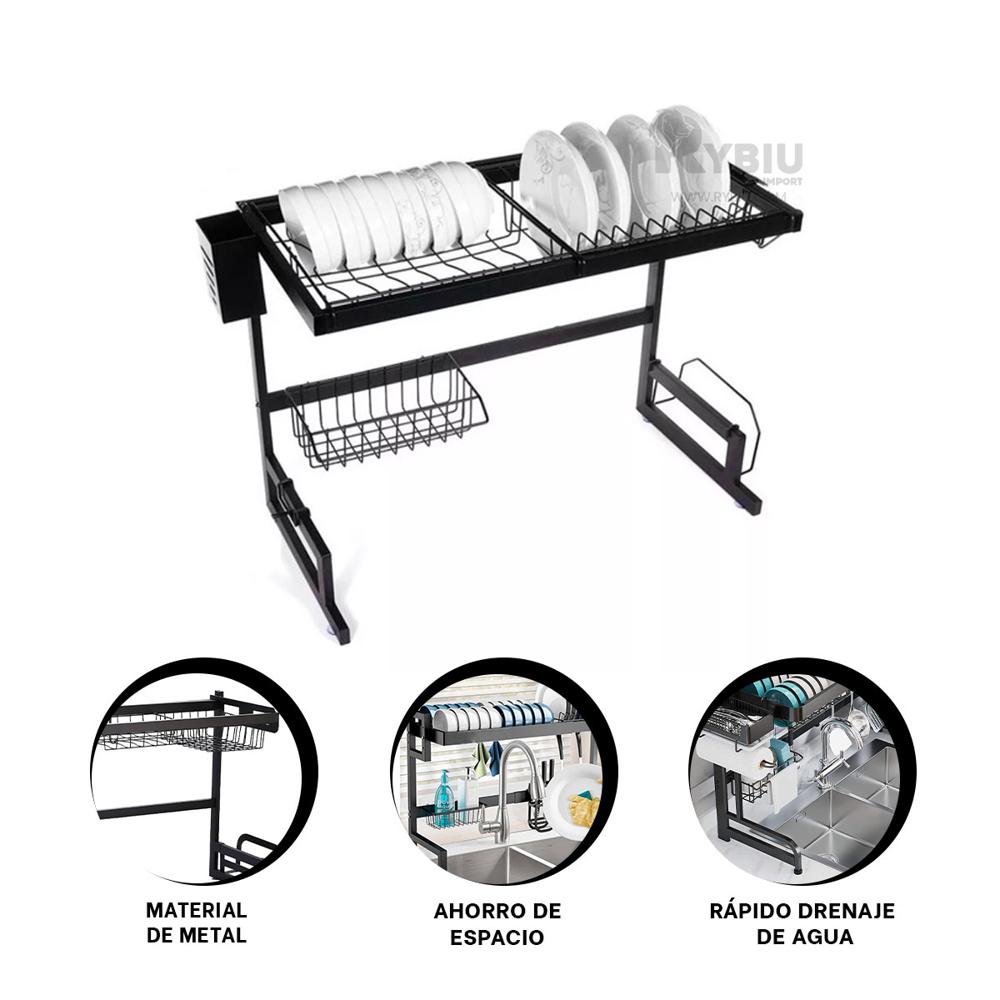 Secador Practico de Cubiertos de 85cm Y+Ligas de Regalo