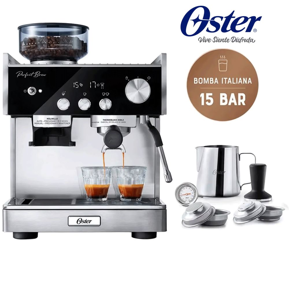 Cafetera Oster para Espresso Perfect Brew Máxima BVSTEM7400