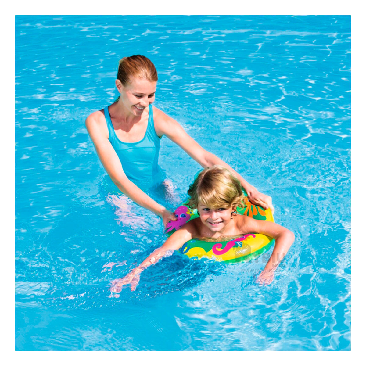 Flotador con Diseño de Pulpos para Piscinas Verde mod.36113