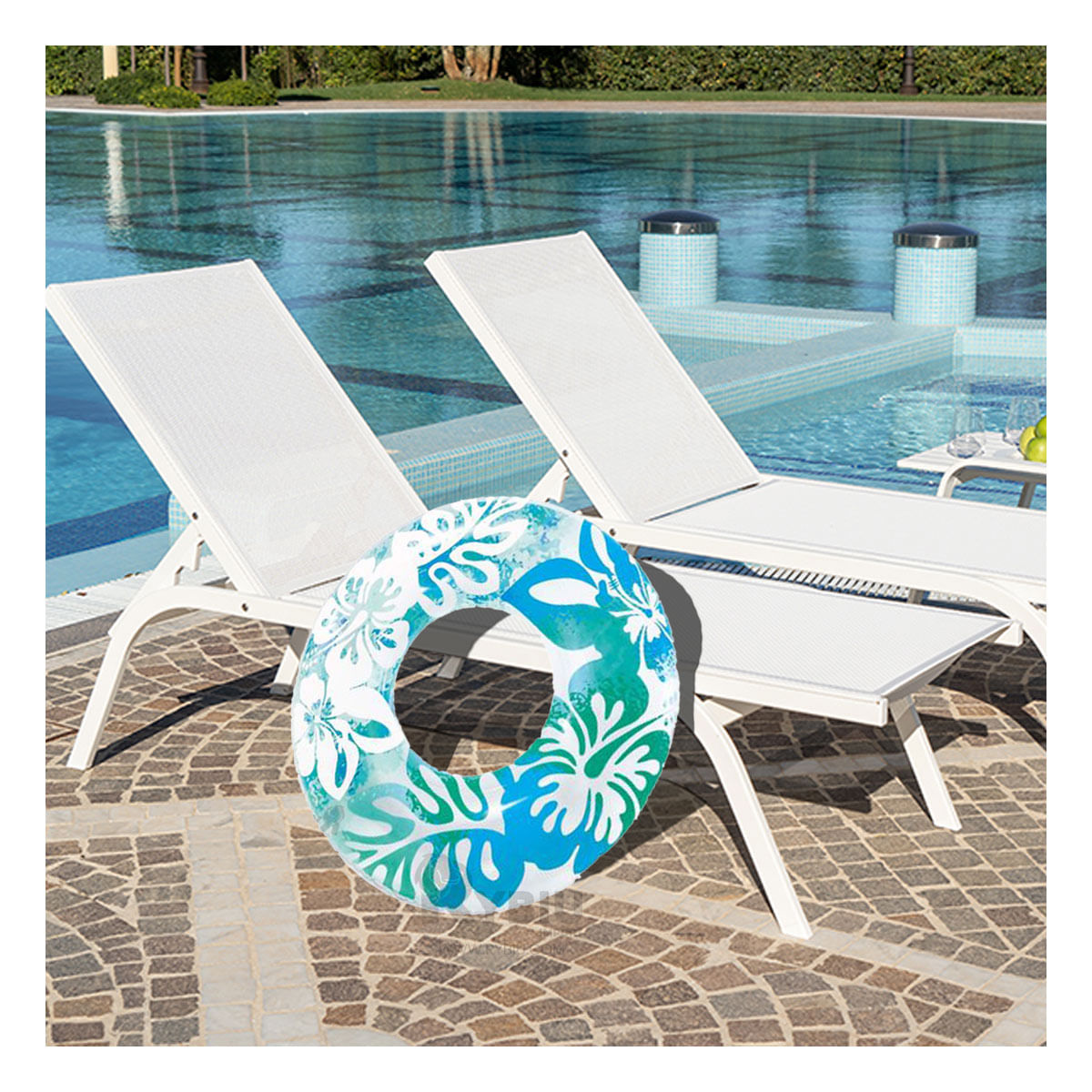 Salvavidas Llamativo en Color Celeste Y+Post-it Adhesivos