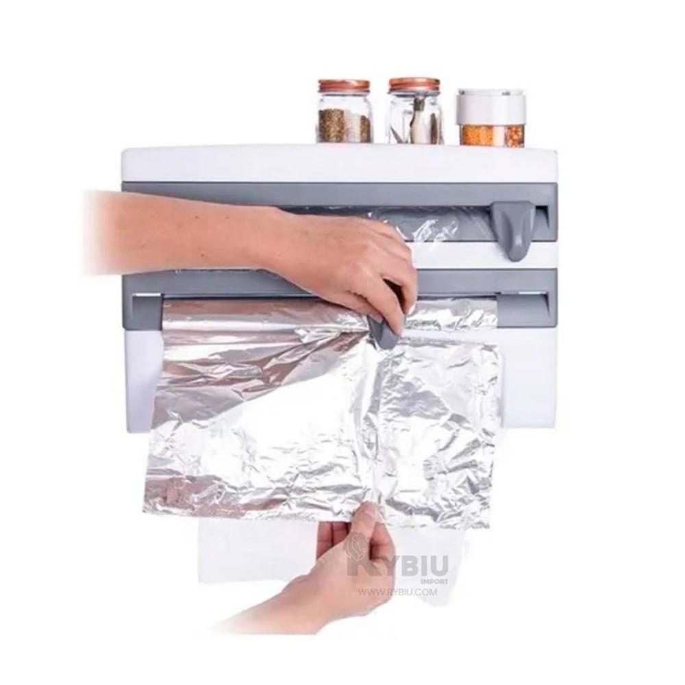 Dispensador para Papel Aluminio Plomo Y+Papel de Regalo