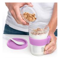 Vaso Moderno para Hogar 350ML Rosado Y+Papel de Regalo