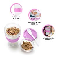Taza Sencilla y Eficaz 350ML Rosado Y+Gift MiniAgenda
