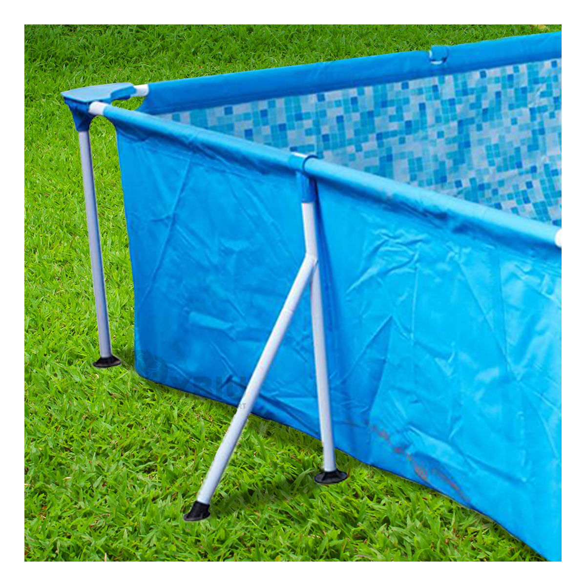 Piscina Forma para Agua Circular en Celeste