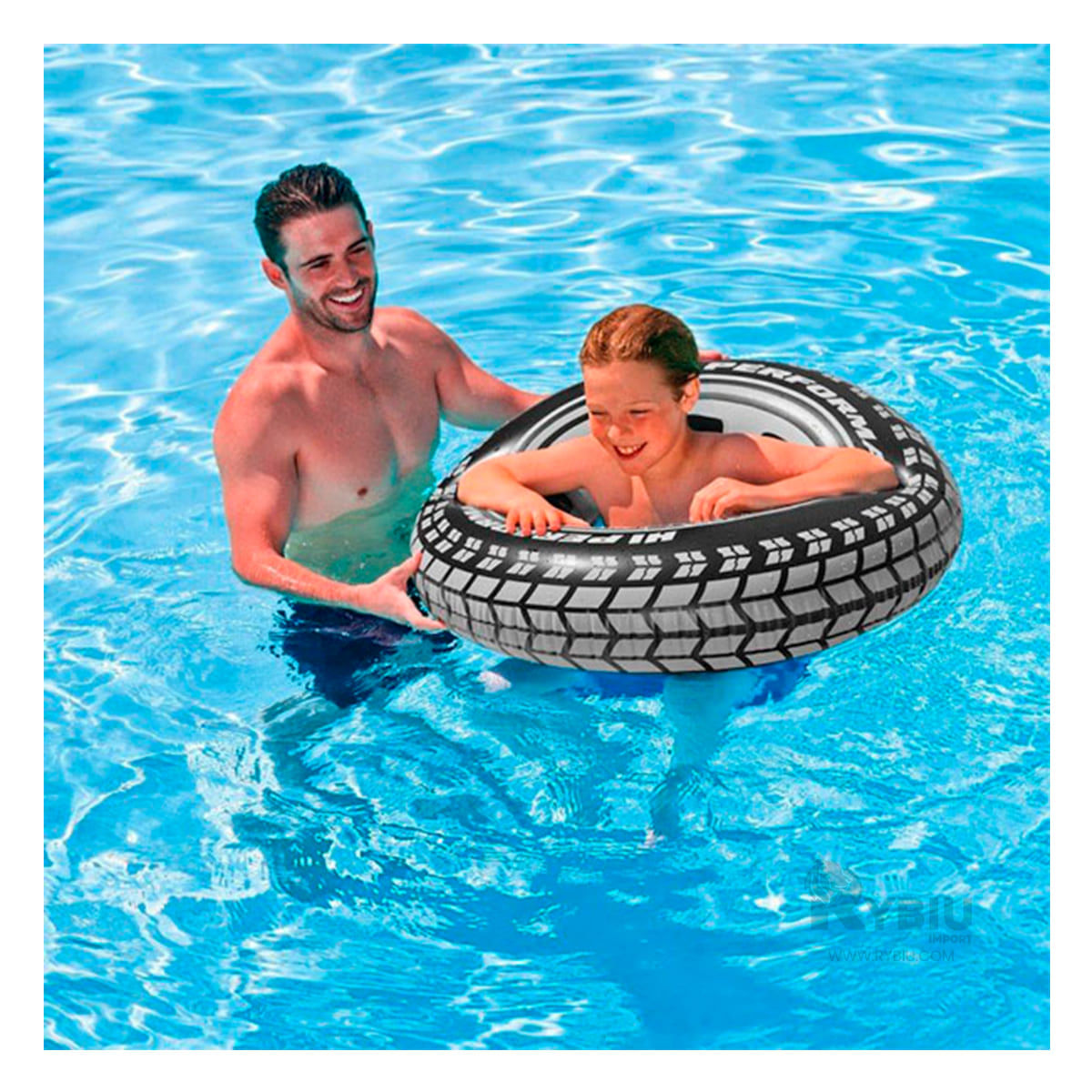 Flotador Entretenido con Diseño de Llantas para Niños