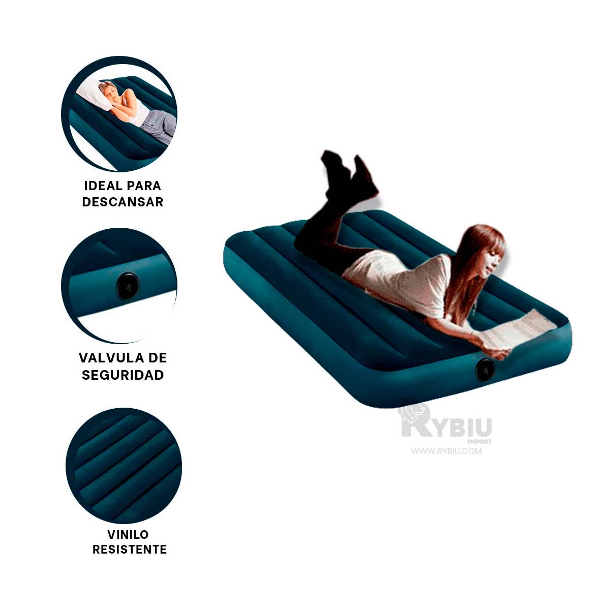 Colchoneta Inflable de Viaje Y+Post-it Adhesivos