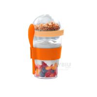 Vaso Estilizado de Agua 350ML Anaranjado Y+Papel de Regalo