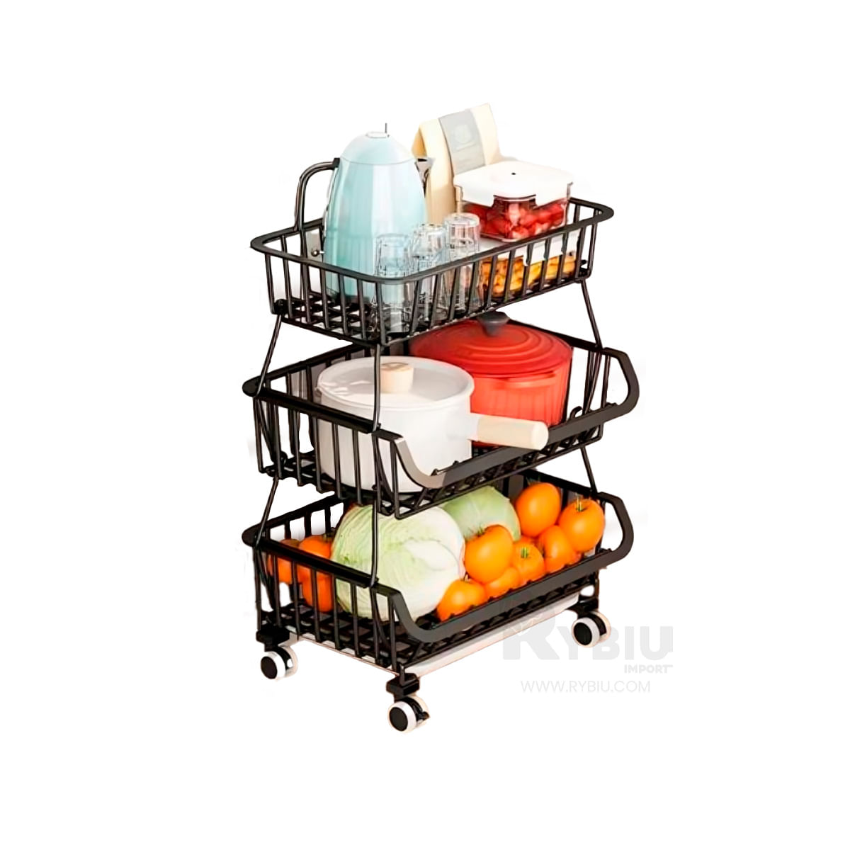 Canasto Durable y Moderno en Negro Y+Post-it adhesivos