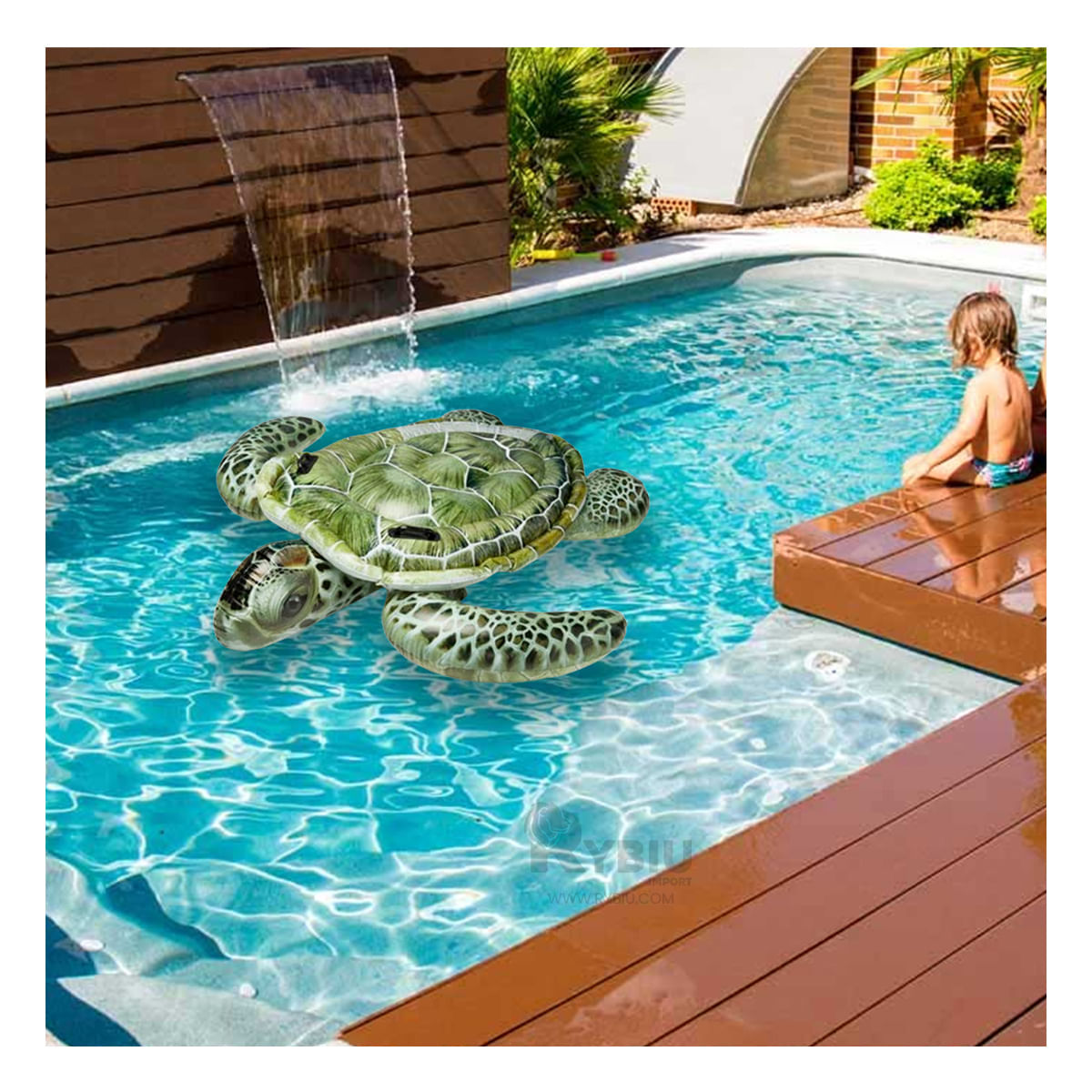 Flotador Inflable Divertido con Diseño de Tortuga