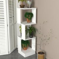 Estante Moderno Clarisse  Blanco R&R MUEBLES