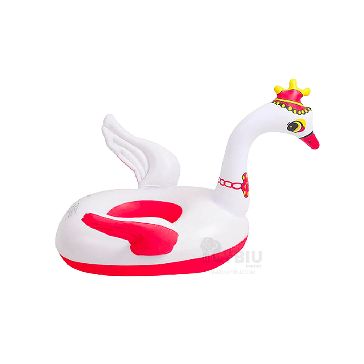 Inflable Practico de Cisne Y+Regalo Ligas para Peinar