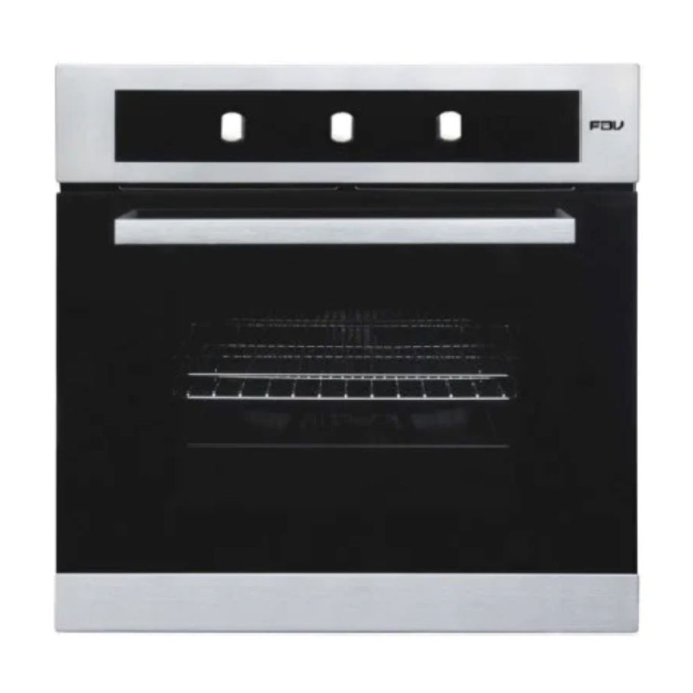 Horno empotrable a Gas Glp FDV Neo Acero 56L Negro