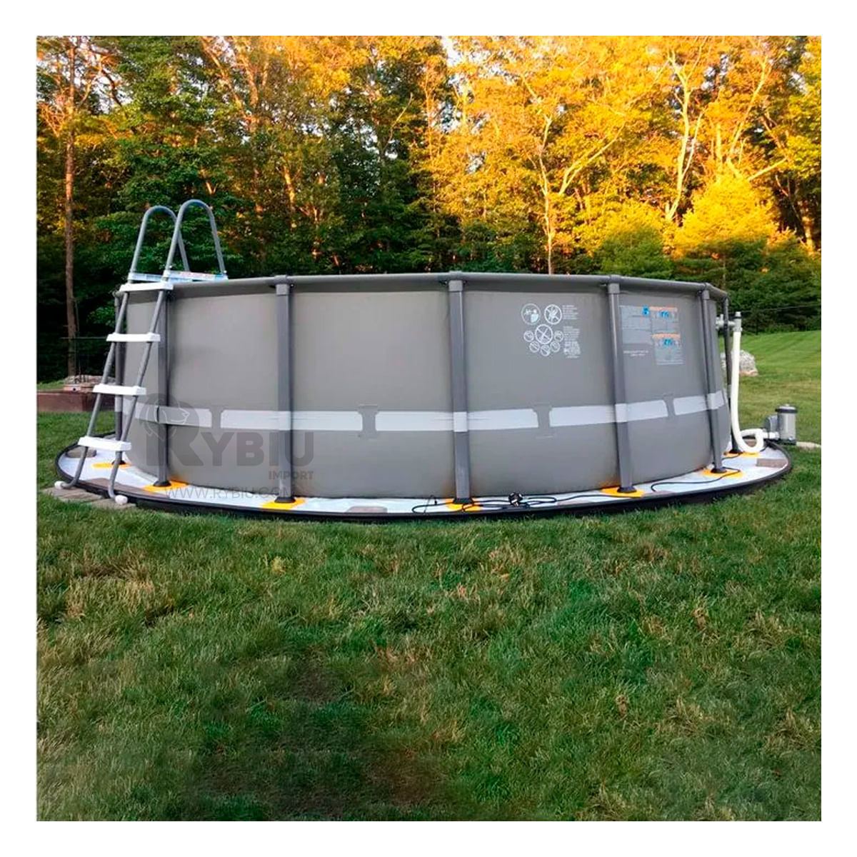 Piscina Sencilla de Transportar y Ergonomica Y+Stickers