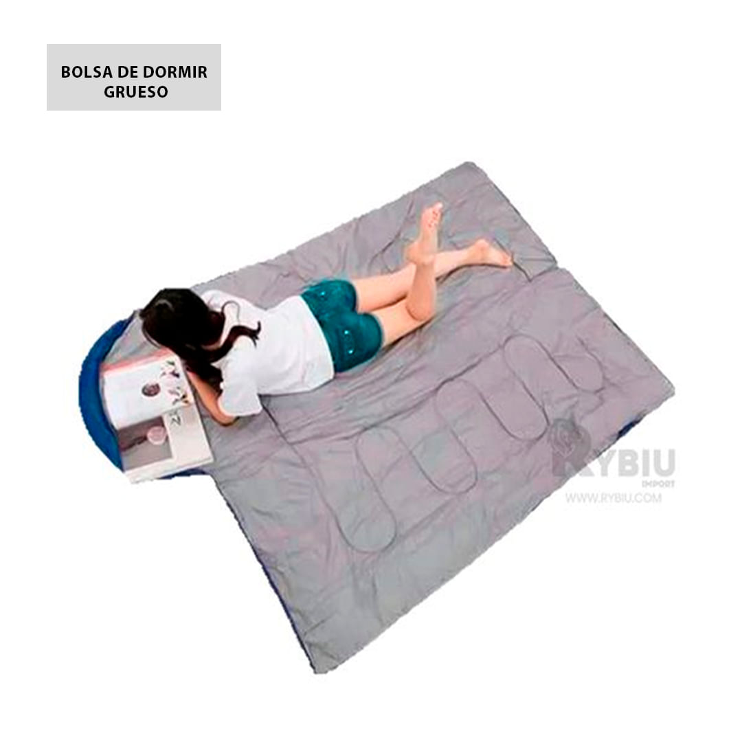 Saco Minimalista en Color Azul Y+Regalo Ligas para Peinar