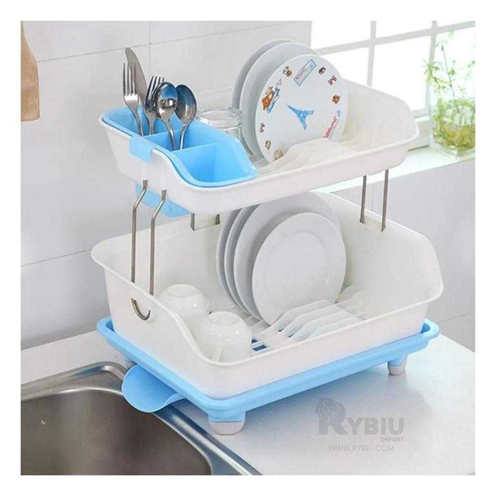 Colador Util para Platos 2N Celeste Y+Banderitas Adhesivas