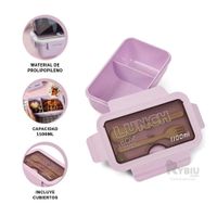 Recipiente con Utensilios Morado Y+Regalo Ligas para Peinar