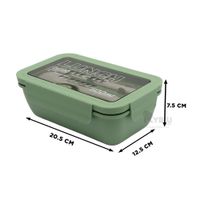 Recipiente con Utensilios Verde Y+Regalo Ligas para Peinar