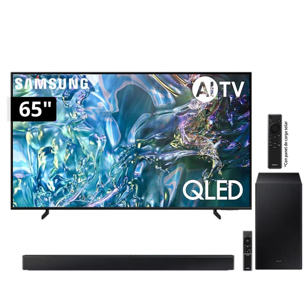 Televisor Samsung QLED Tizen OS Smart Tv 65 4K QN65Q60DAGXPE+ Soundbar HW - C450