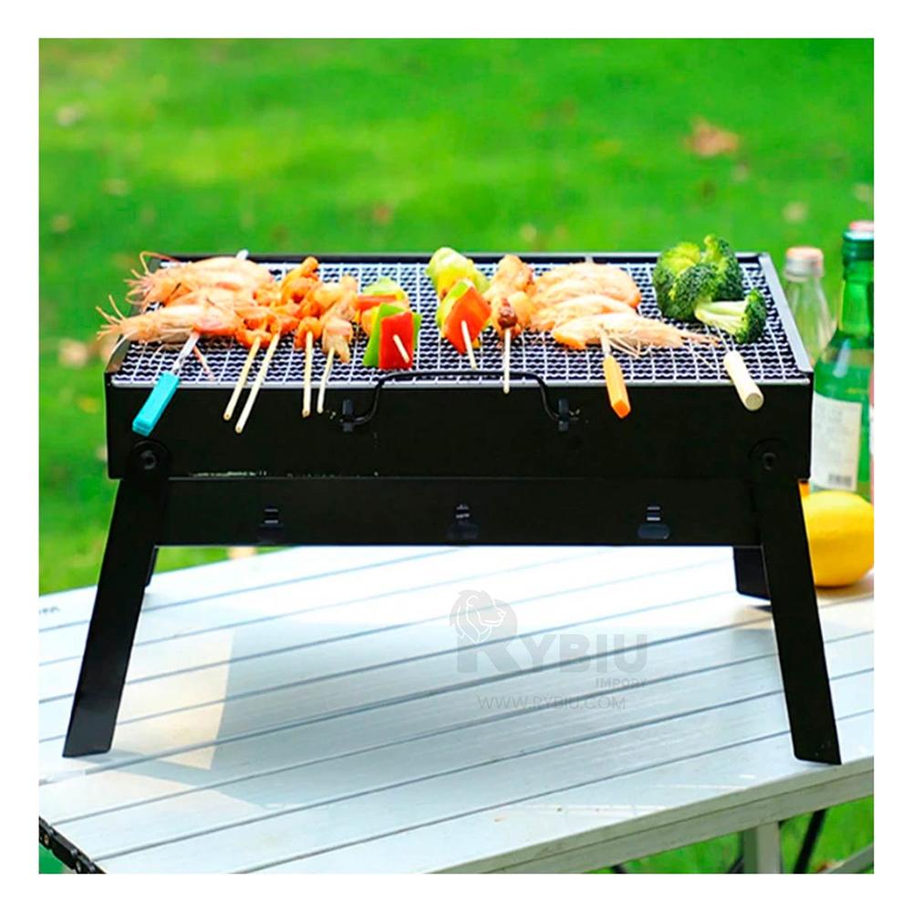 Mini Parrilla Portatil y Liviana en Negro Y+Papel de Regalo