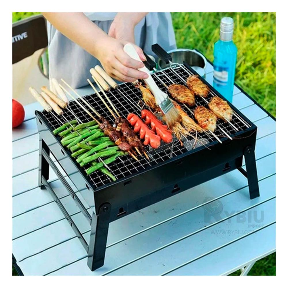 Barbacoa Practica y Pequeña Tono Negro Y+Gift Stickers