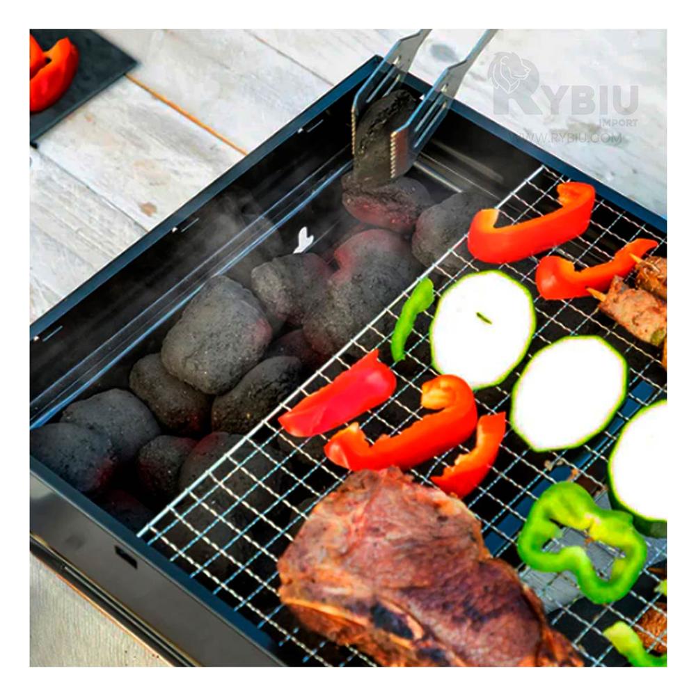 Asador para Salidas en Color Negro Y+Ligas de Regalo