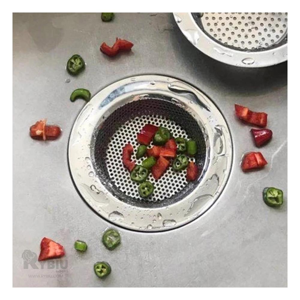 Rejilla Atrapa Residuos 9 cm en Plateado Y+Papel de Regalo