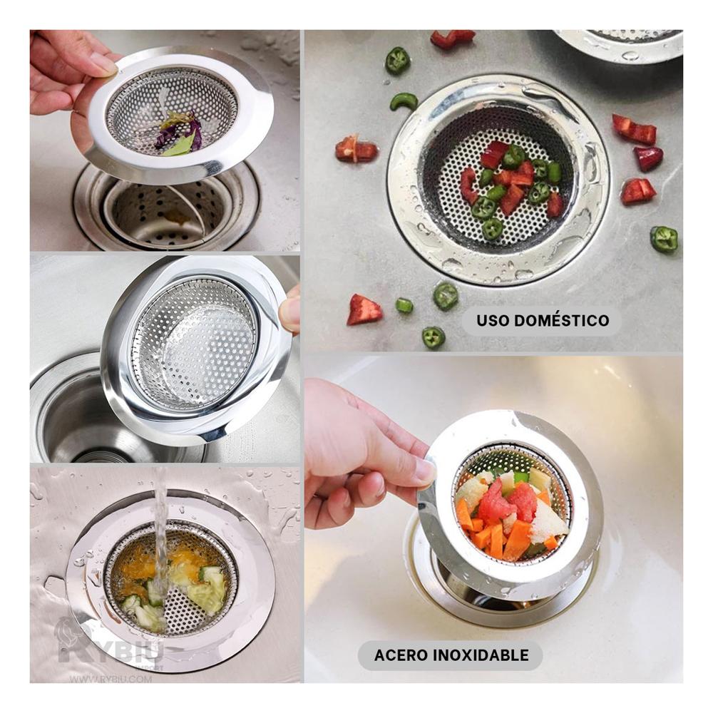 Filtrador Eficiente de 9 cm Color Plateado Y+Regalo Stickers