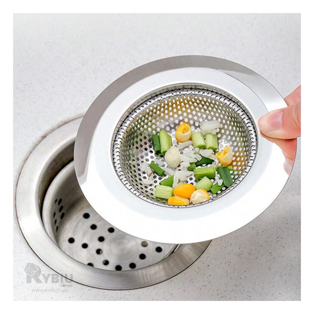 Rejilla Filtradora de Caño 5.4cm para Cocina en Color Plateado